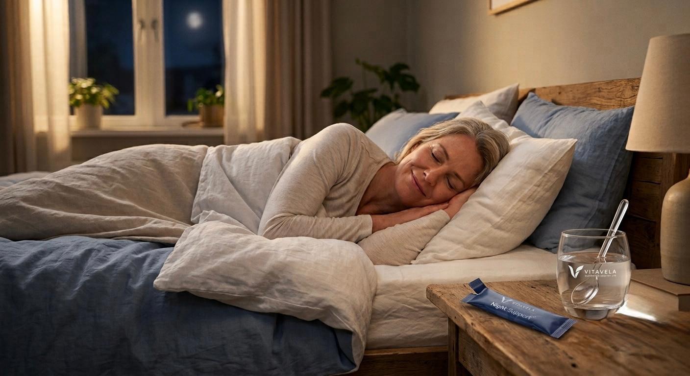 Beter slapen na je 40e? Ontdek hoe Vitavela Night Support je nachtrust kan ondersteunen